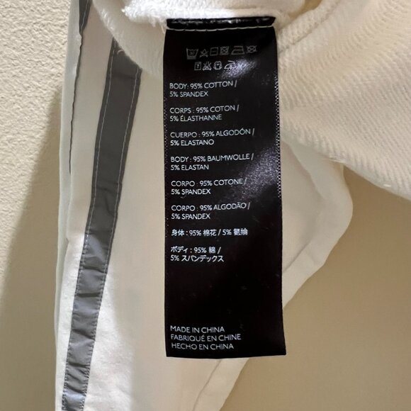 I.AM.GIA. White/Gray Cropped Reflective Stripe Hoodie Size M - Picture 7 of 8